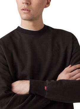 Sweatshirt Levis Authentic noir pour homme.