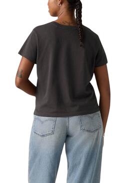 T-shirt Levi's Graphic Boxy noir roses pour femme