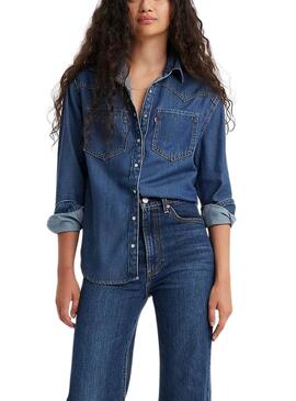 Chemise en jean Levis Teodora Western pour femme