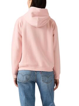 Sweat à capuche Levi's Everyday rose pour femme.