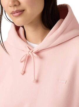 Sweat à capuche Levi's Everyday rose pour femme.