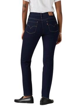 Jean Levi's 314 Shaping Straight foncé pour femme