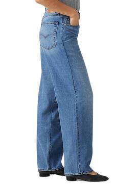 Jean Levis Baggy Dad bleu pour femme