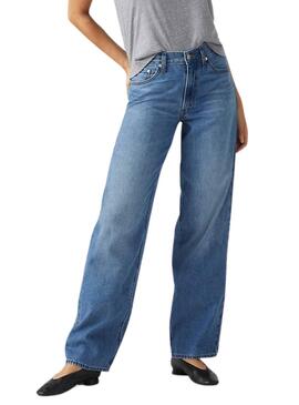 Jean Levis Baggy Dad bleu pour femme
