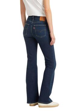 Jean Levi's 726 taille haute évasé bleu pour femme