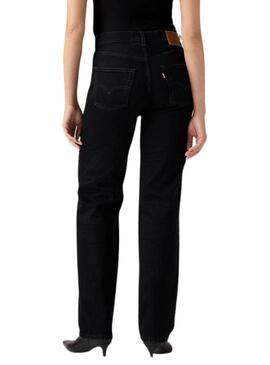 Pantalon en jean Levis 501 90S Rinsed noir pour femme