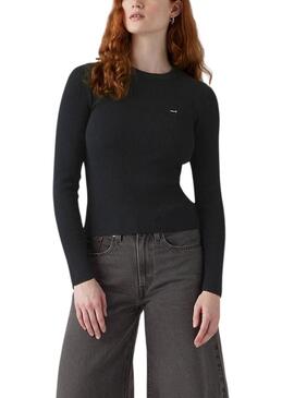 Maillot Levis côtelé noir pour femme