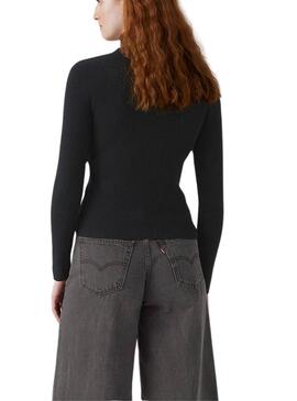 Maillot Levis côtelé noir pour femme