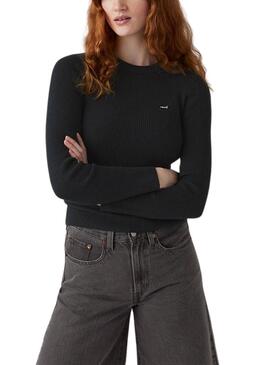 Maillot Levis côtelé noir pour femme