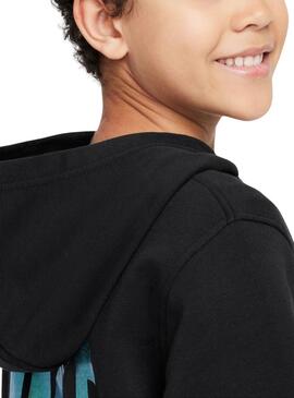 Sweat à capuche Nike Sportswear Club noir pour garçon et fille