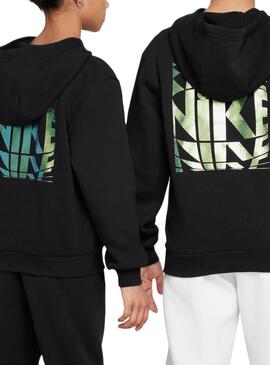Sweat à capuche Nike Sportswear Club noir pour garçon et fille