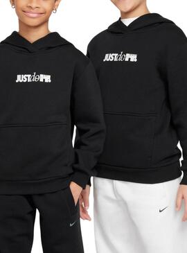 Sweat à capuche Nike Sportswear Club noir pour garçon et fille