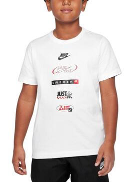 T-shirt Nike Sportswear blanc pour enfant