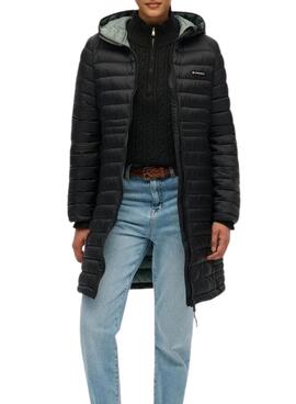 Manteau matelassé Superdry Hood Fuji Lite noir pour femme