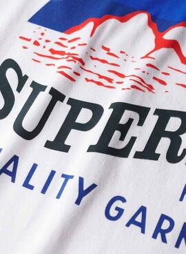 Maillot Superdry Great Outdoors blanc pour homme