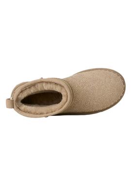 Bottes UGG Classic Ultra Mini Biarritz beige pour femme