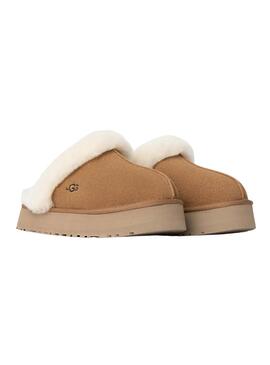 Chaussons UGG Disquette camel pour femme