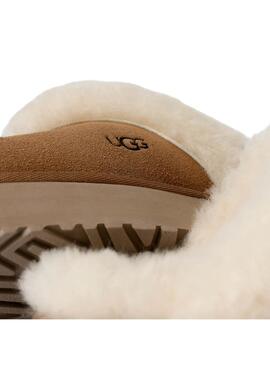 Chaussons UGG Disquette camel pour femme