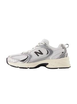 Baskets New Balance 530 argent et noir pour femme