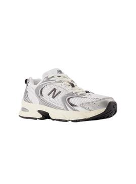 Baskets New Balance 530 argent et noir pour femme