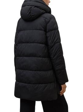 Manteau matelassé Ecoalf Marangu noir pour femme