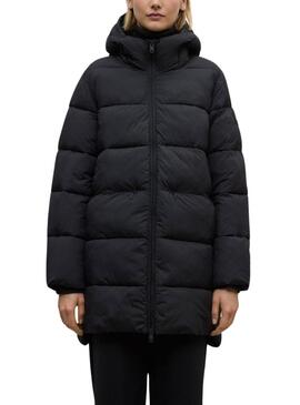 Manteau matelassé Ecoalf Marangu noir pour femme