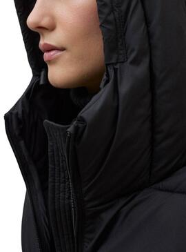 Manteau matelassé Ecoalf Marangu noir pour femme