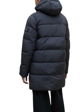 Manteau matelassé Ecoalf Marangu marine pour femme