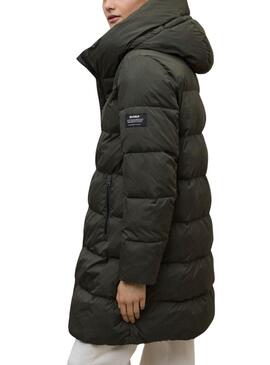 Manteau matelassé vert Ecoalf Manlie pour femme