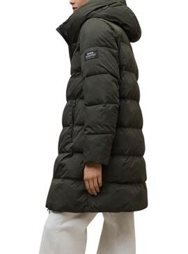 Manteau matelassé vert Ecoalf Manlie pour femme