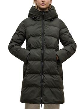Manteau matelassé vert Ecoalf Manlie pour femme