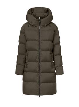 Manteau matelassé vert Ecoalf Manlie pour femme