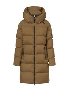 Manteau matelassé Ecoalf Manlie marron pour femme