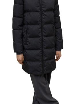 Manteau Ecoalf matelassé noir Manlie pour femme