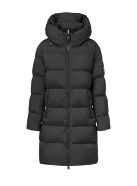Manteau Ecoalf matelassé noir Manlie pour femme