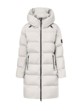 Manteau matelassé blanc pour femme de la marque Ecoalf Manlie