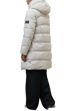 Manteau matelassé blanc pour femme de la marque Ecoalf Manlie