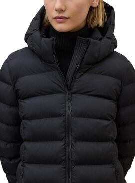 Manteau matelassé noir pour femme Ecoalf Cronulla