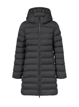 Manteau matelassé noir pour femme Ecoalf Cronulla