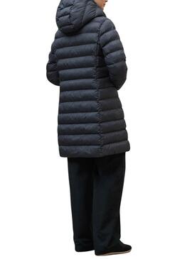 Manteau matelassé marine Ecoalf Cronulla pour femme
