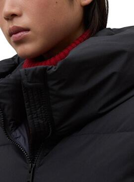 Manteau matelassé Ecoalf Aranda noir pour femme