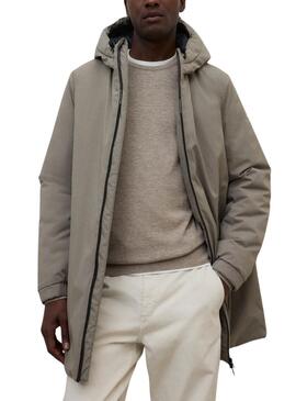 Manteau Ecoalf Pasu beige pour homme