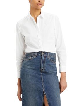 La chemise classique BW brillante en blanc