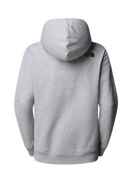 Sweat à capuche The North Face Drew Peak gris pour femme
