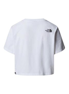 T-shirt The North Face Simple Dome blanc pour femme.
