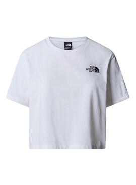 T-shirt The North Face Simple Dome blanc pour femme.