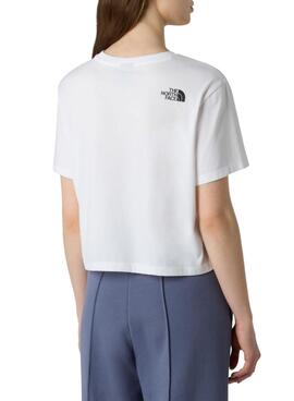 T-shirt The North Face Simple Dome blanc pour femme.