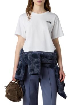 T-shirt The North Face Simple Dome blanc pour femme.