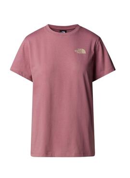 T-shirt The North Face Box rose pour femme.