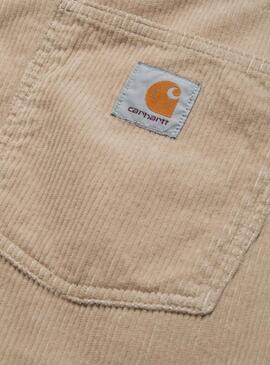 Pantalon Carhartt Newel beige en côtelé pour homme